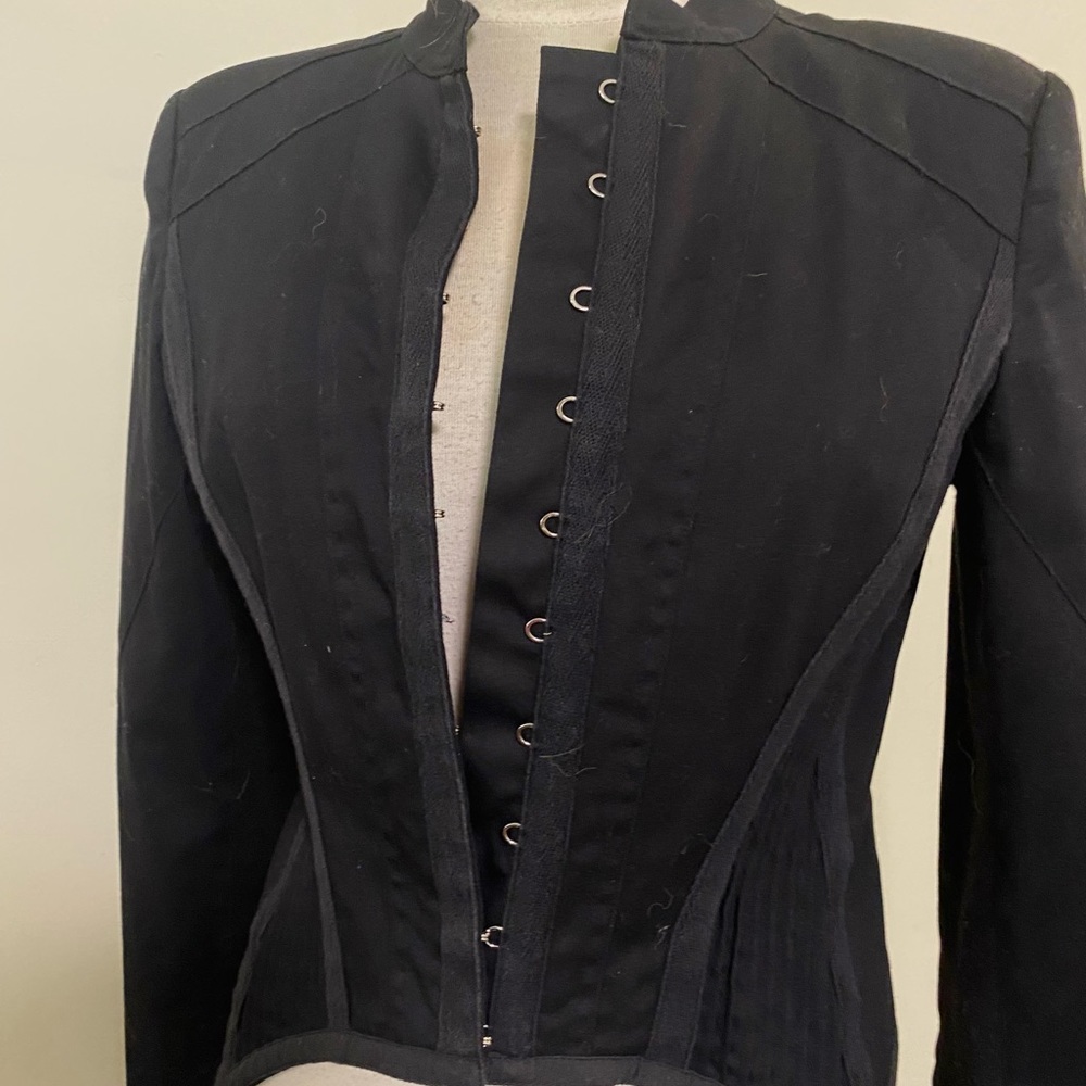 Blue Juice size 14 Black Sculptured Jacket - Picture 9 of 13